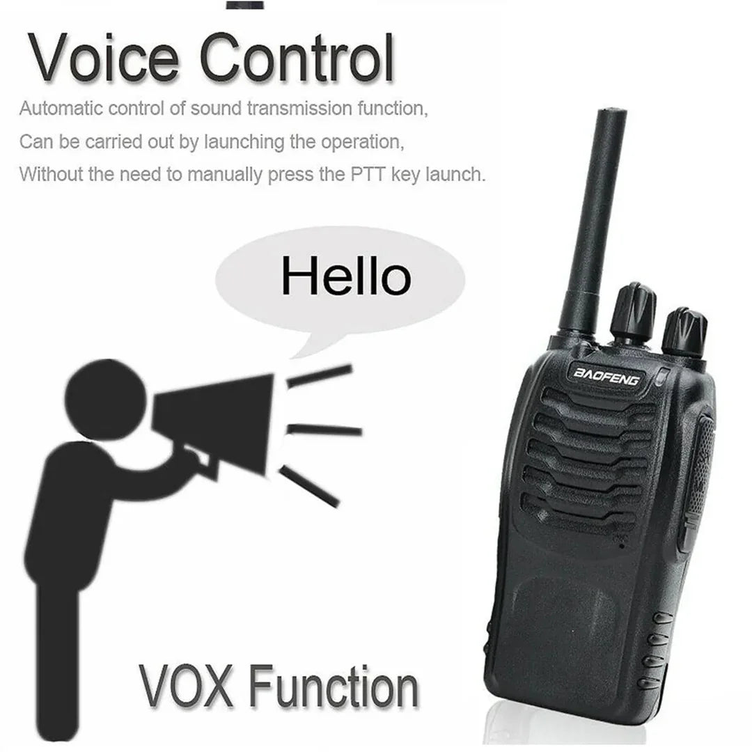 Baofeng BF-888S Walkie Talkie | Compact Long-Range Two-Way Radio | Rechargeable Handheld Communication with Charger | Ideal for Security, Events, Travel & Outdoor Use