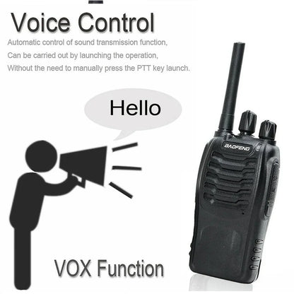 Baofeng BF-888S Walkie Talkie | Compact Long-Range Two-Way Radio | Rechargeable Handheld Communication with Charger | Ideal for Security, Events, Travel & Outdoor Use