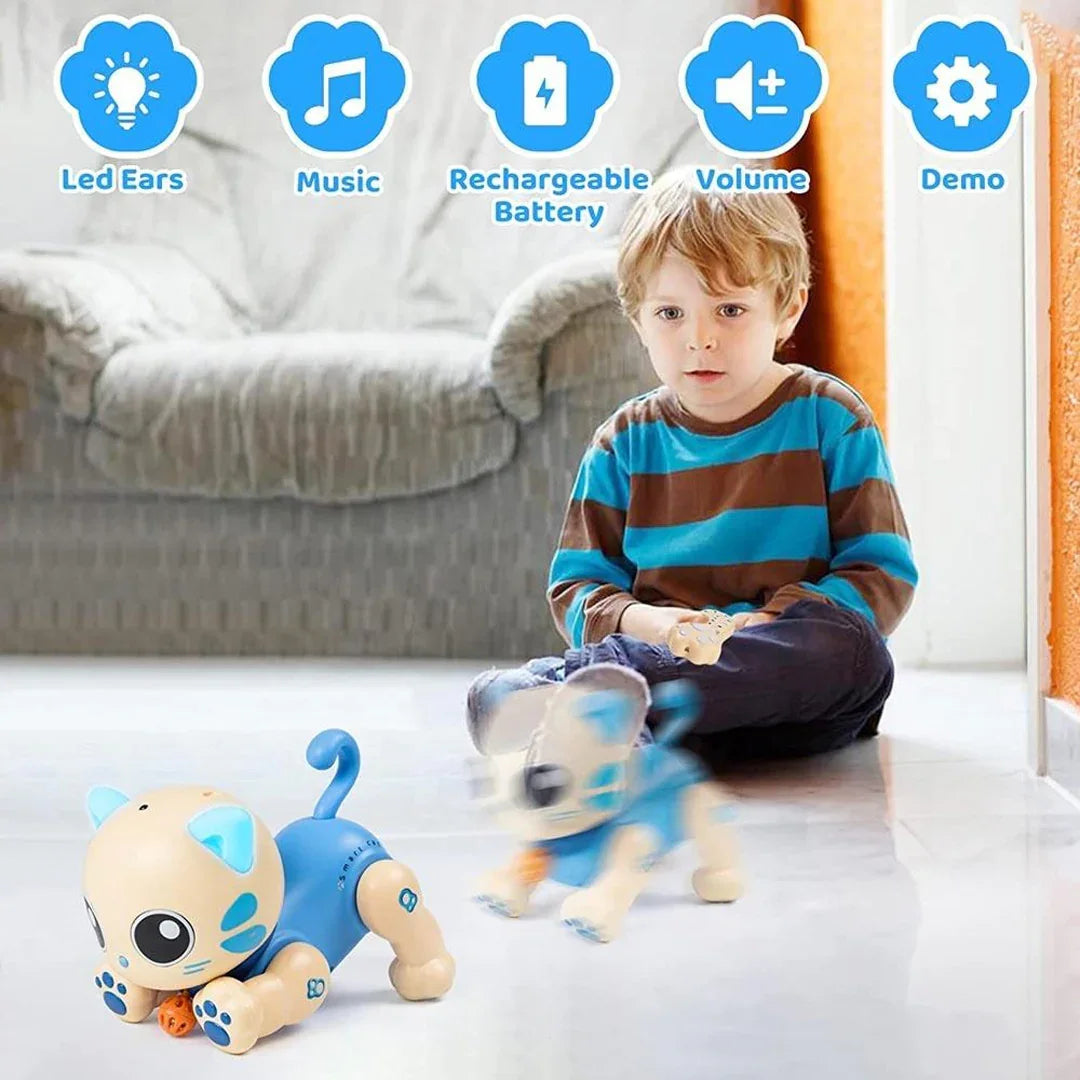 Robotic Interactive Pet Cat – Smart Remote Control Kitten Toy for Kids - Jaiman Toys