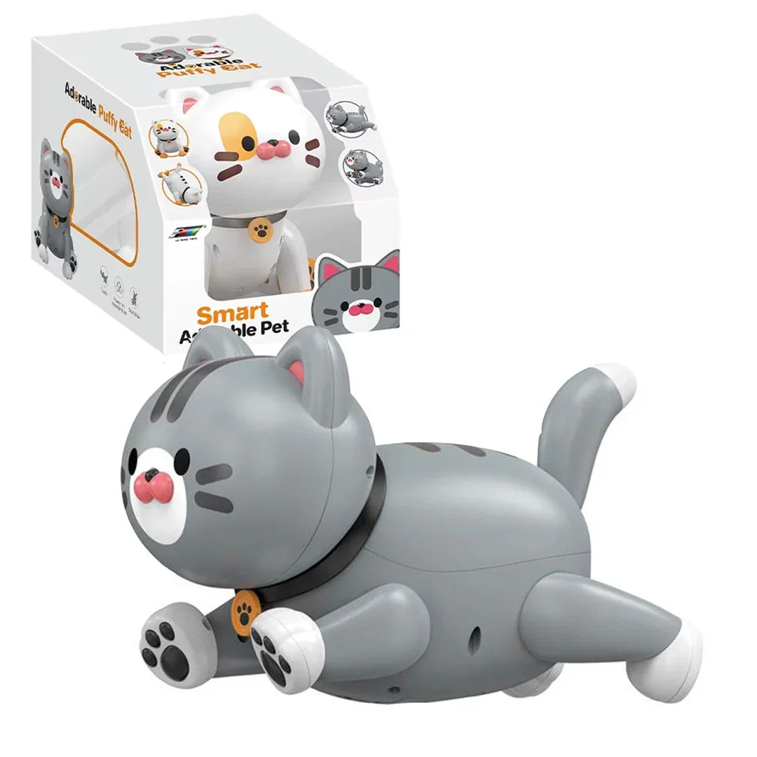 Early Education RC Puffy Cat Toy – Interactive Electric Dudu Cat for Kids - Jaiman Toys