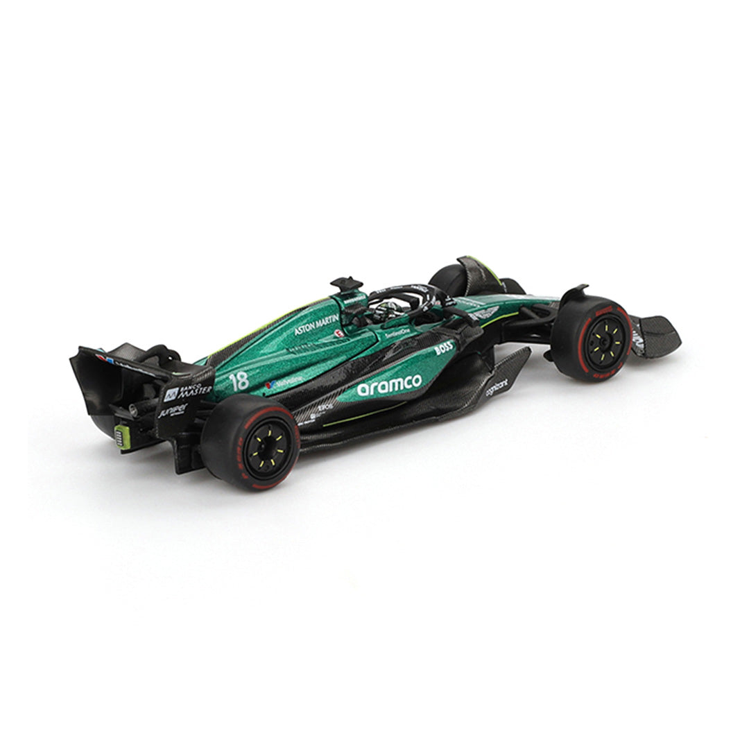Mini GT 1:64 Aston Martin AMR24 #18 Lance Stroll F1 2024 + Mazda AZ-1 Liberty Walk LB40 Diecast Combo