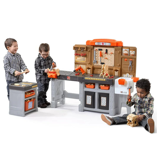 Step2 Pro Play Workshop & Utility Bench – Kids Toy Tool Set for Indoor/Outdoor Play - Jaiman Toys