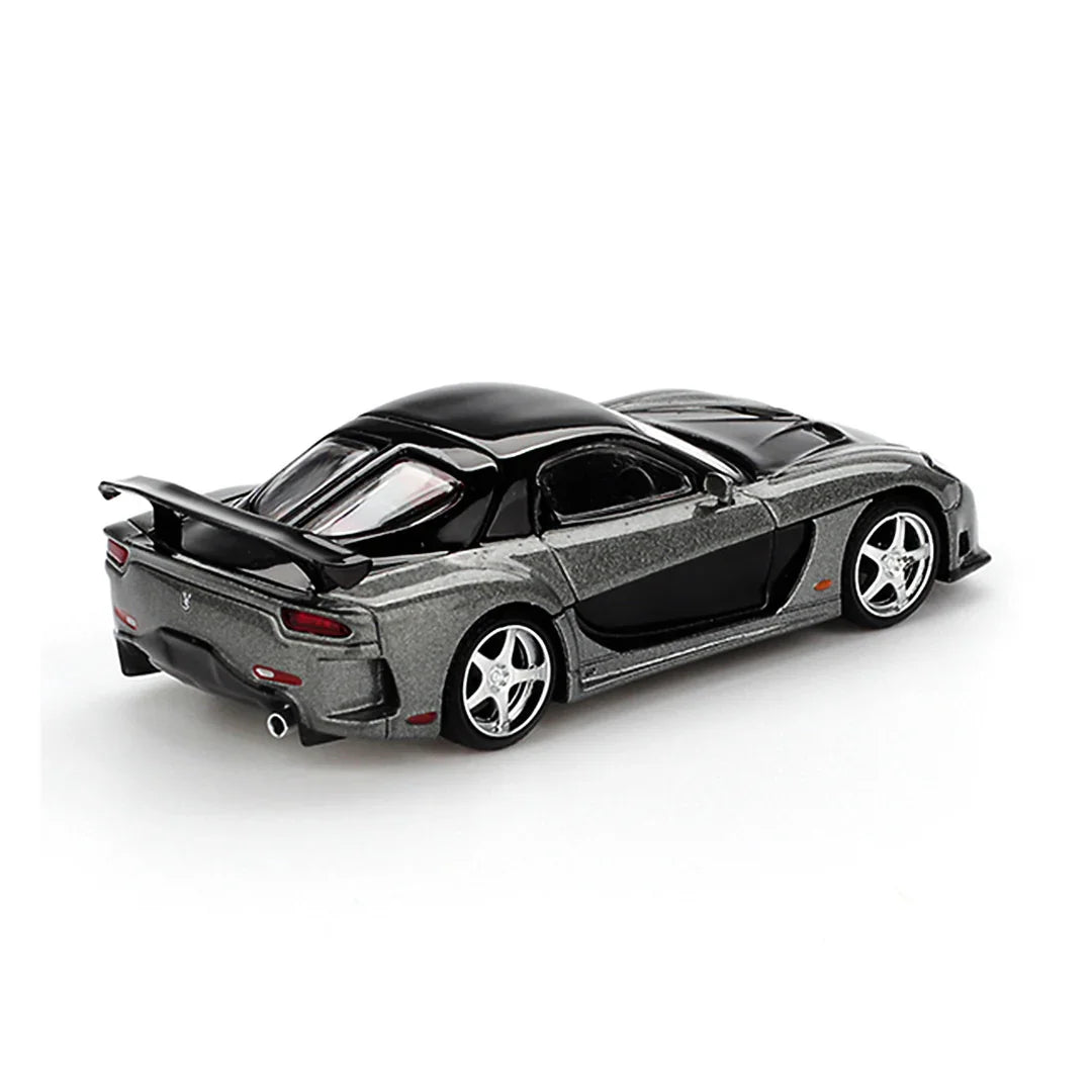 Mini GT 1:64 Mazda RX-7 VeilSide Fortune Grey RHD – Diecast Collectible Model Car