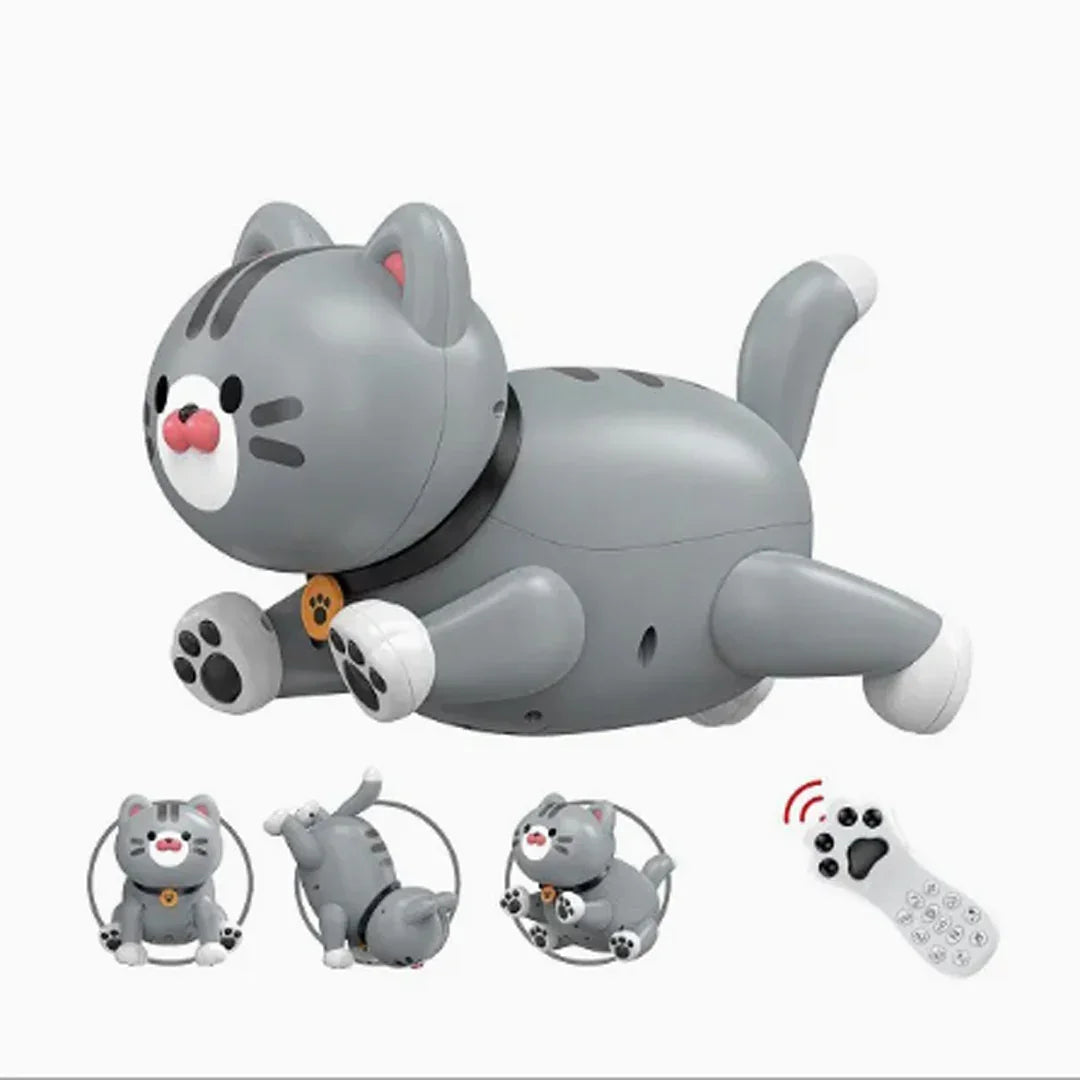 Early Education RC Puffy Cat Toy – Interactive Electric Dudu Cat for Kids - Jaiman Toys