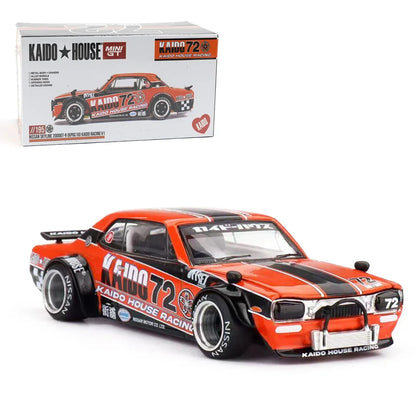Mini GT 1:64 Nissan Skyline 2000GT-R KPGC10 Kaido Racing V1 Diecast Model Car