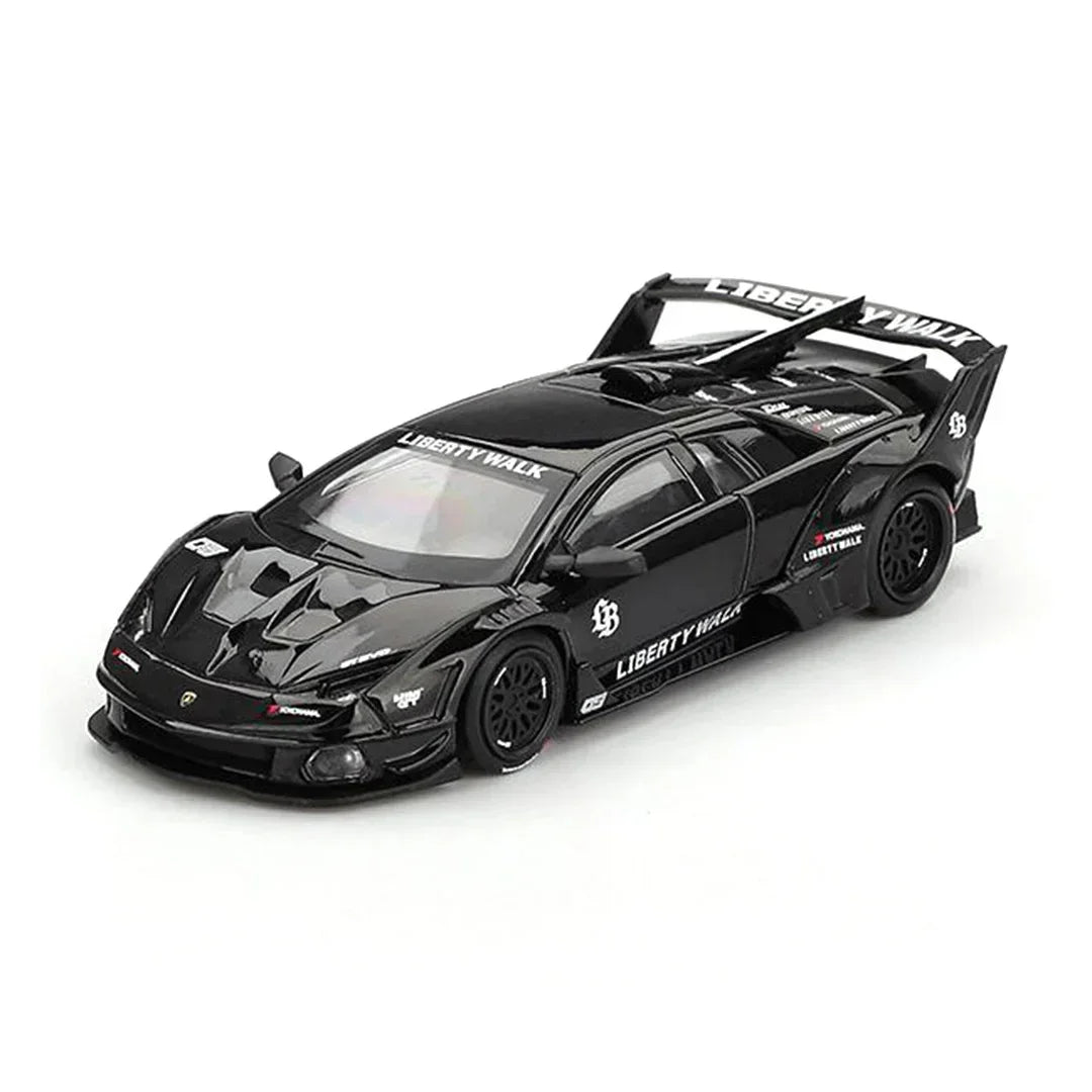 Mini GT 1:64 Toyota Supra A80 Top Secret GT-300 Purple (Blister) + Lamborghini Murcielago GT Evo Black – Set of 2 Diecast Cars