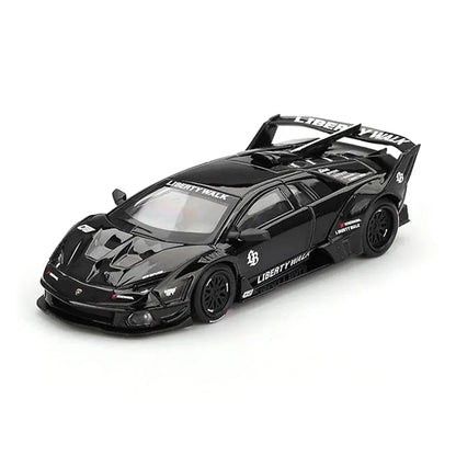Mini GT 1:64 Toyota Supra A80 Top Secret GT-300 Purple (Blister) + Lamborghini Murcielago GT Evo Black – Set of 2 Diecast Cars