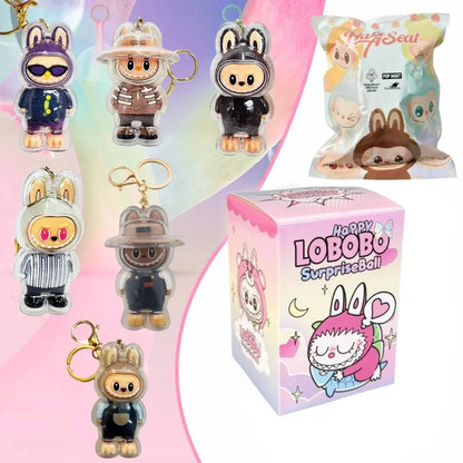 Labubu Surprise Ball Gift Blind Box – Cute Mini Anime PVC Keychain Figure (1 Random Piece) - Jaiman Toys