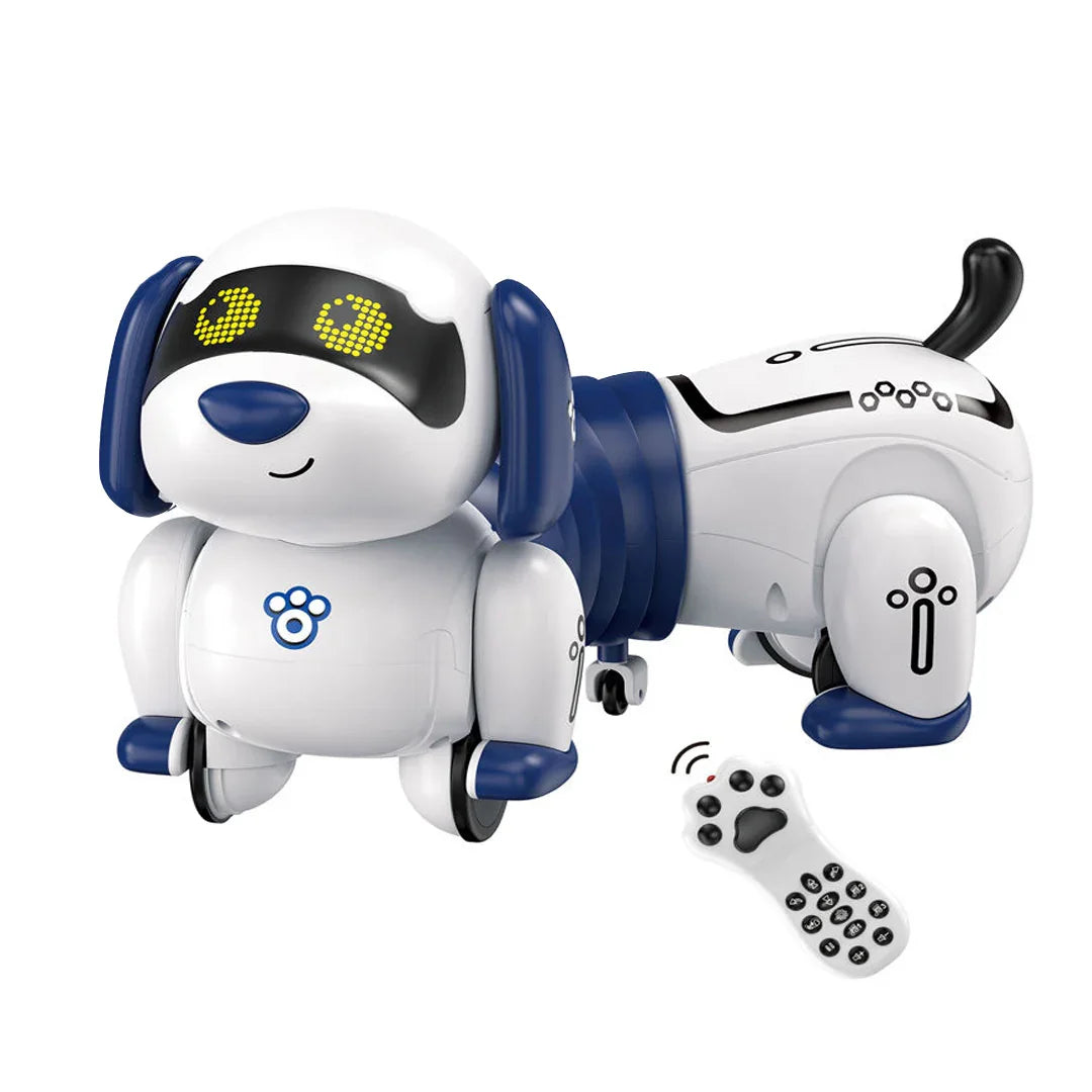 Elegant RC Intelligent Dachshund Robot Dog – Programmable, Touch-Activated with Music - Jaiman Toys