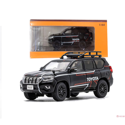 GCD 1:64 Toyota Land Cruiser Prado 150 Rally Version RHD – Black | Premium Diecast SUV Model Car