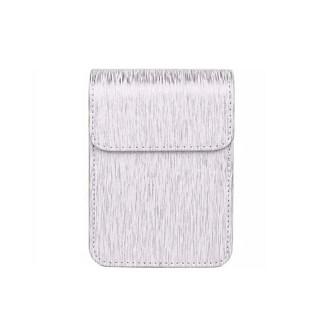 Protective PU Leather Case for Fujifilm Instax Mini LiPlay – Compact Camera Bag with Shoulder Strap-Silver - Jaiman Toys