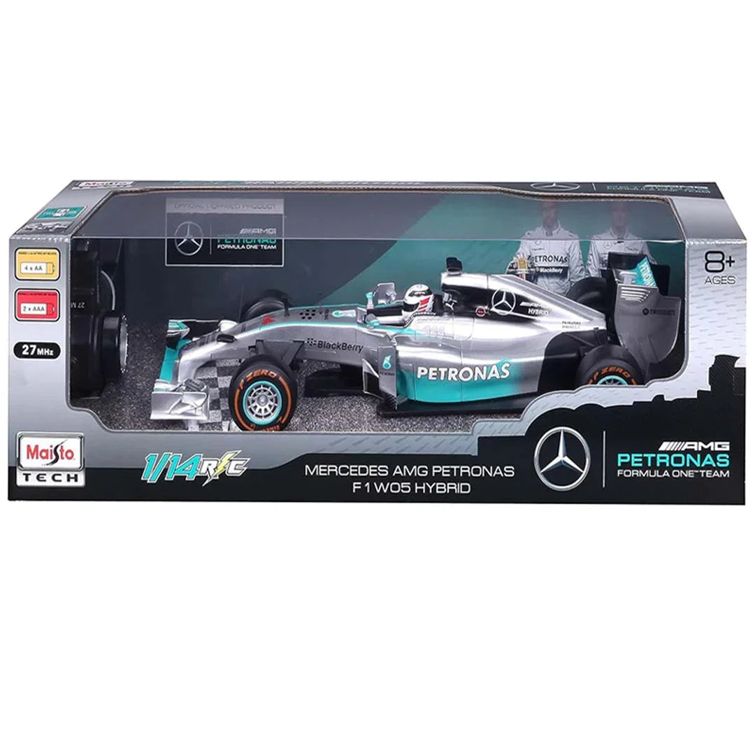 Maisto 1:14 R/C Mercedes-AMG Petronas F1 W05 Hybrid – Remote Control Formula 1 Car - Jaiman Toys