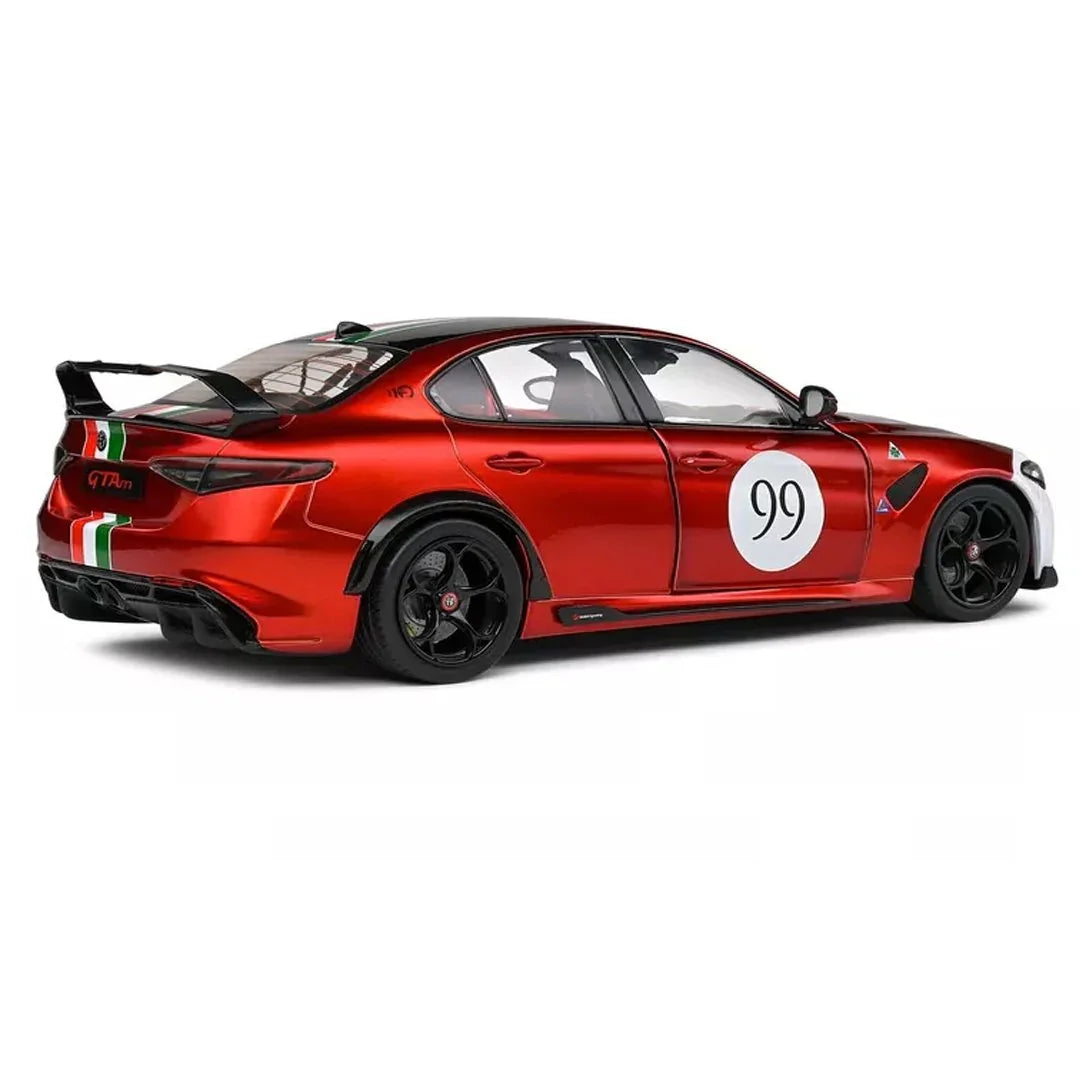 Solido 1:18 scale Alfa Romeo Giulia GTA-M Tricolore Mugello 1969 Livery Red 2022 - Jaiman Toys