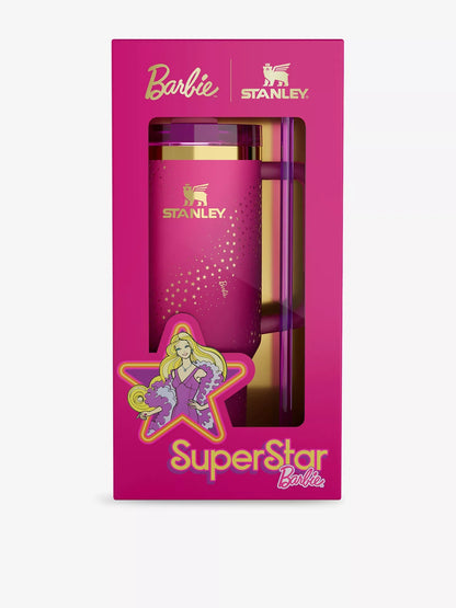 Stanley x Barbie 40oz Superstar Tumbler – Glam Limited Edition Cup with Straw, Handle & Gold Star Magic! - Jaiman Toys