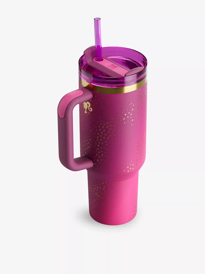 Stanley x Barbie 40oz Superstar Tumbler – Glam Limited Edition Cup with Straw, Handle & Gold Star Magic! - Jaiman Toys
