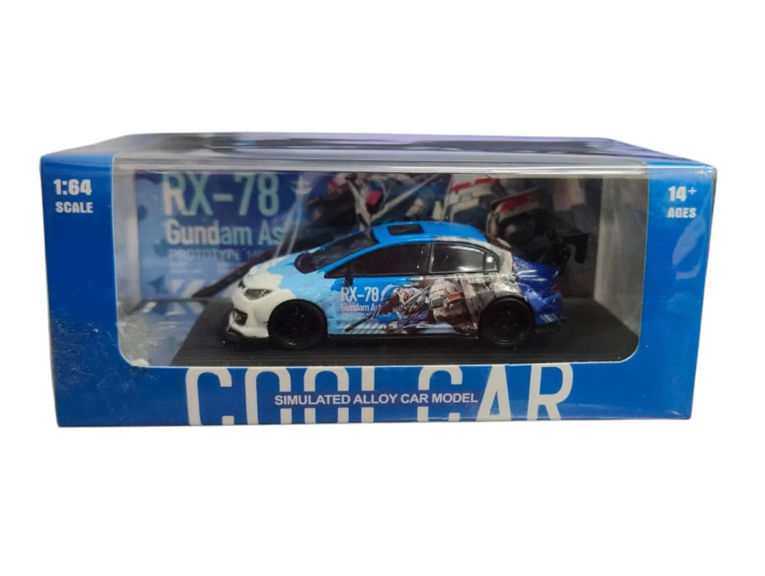 Cool.Car Civic Blue/White 1/64 Scale Diecast Car Model - Jaiman Toys