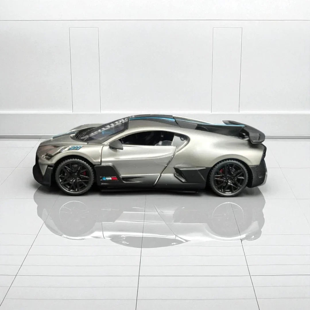 JOY JUNCTION 1:32 Bugatti Divo – Die-Cast Model Car -Grey (JJ248) - Jaiman Toys