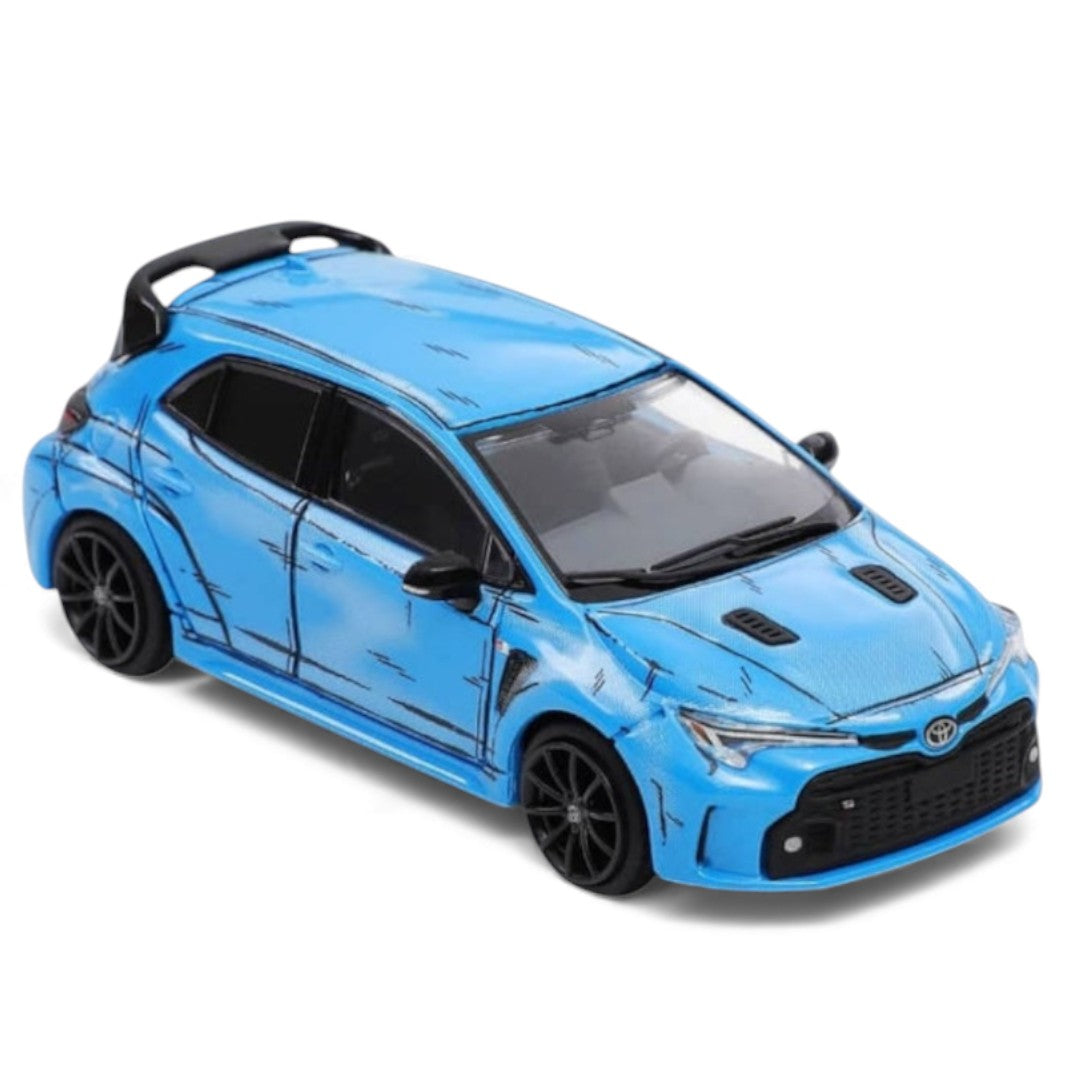 GCD 1:64 Toyota GR Corolla – Manga Blue | Premium Performance Diecast Model Car