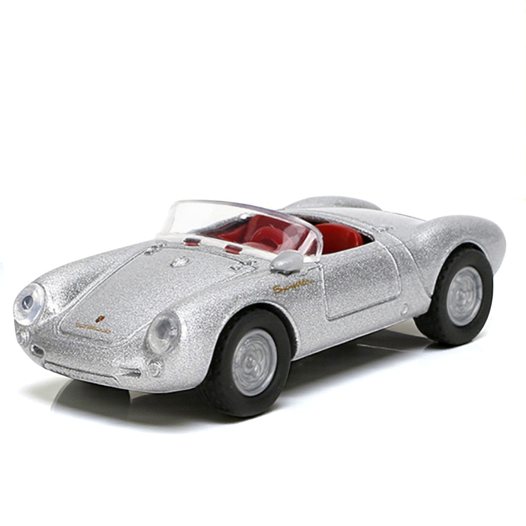Majorette Collector Edition – 1955 Porsche 550 Spyder Silver Metallic | 1:64 Diecast Model Car