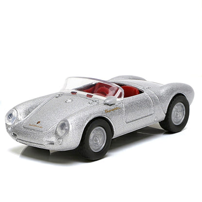 Majorette Collector Edition – 1955 Porsche 550 Spyder Silver Metallic | 1:64 Diecast Model Car
