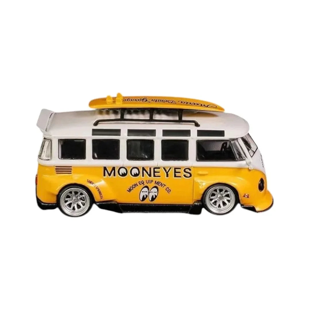 Ghost Player 1/64 フォルクスワーゲン T1 MOONEYES Volkswagen T1 Mooneyes yellow 1:64 Ghost Player diecast