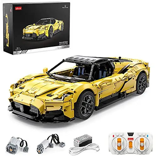 Rastar 1:8 R/C Maserati MC20 Building Bricks Car – 3466 Pieces  Scale Remote Control Supercar Model