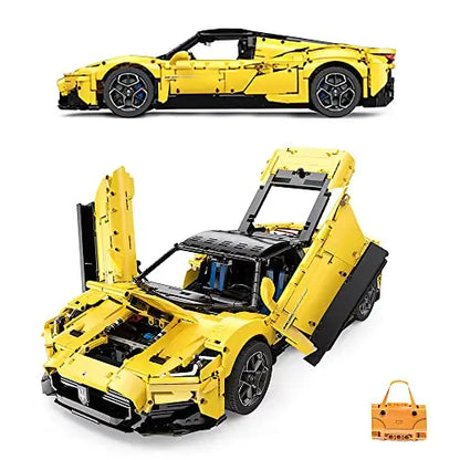 Rastar 1:8 R/C Maserati MC20 Building Bricks Car – 3466 Pieces  Scale Remote Control Supercar Model