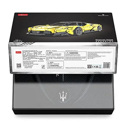 Rastar 1:8 R/C Maserati MC20 Building Bricks Car – 3466 Pieces  Scale Remote Control Supercar Model