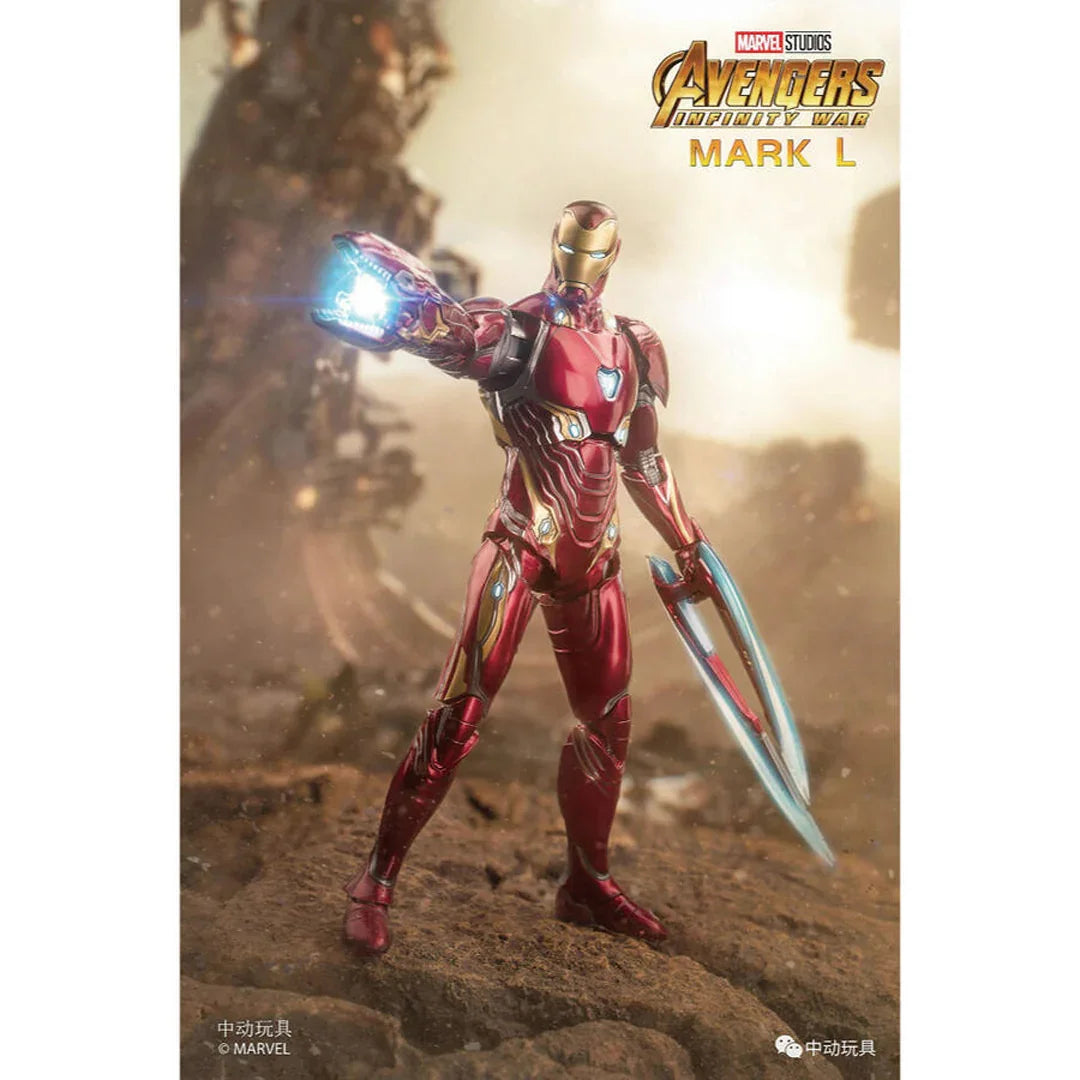 Iron Man Mark 50 (Mark L) – Avengers Infinity War 1:10 Scale Action Figure | Deluxe Accessory Pack & Display Stand