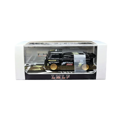 1:64 LMLF Volkswagen Bus Forza Horizon Edition Diecast Model Car – Black with Gold Wheels - Jaiman Toys