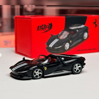 BBR 1:64 Ferrari Daytona SP3 Matt Black Diecast Model Car – Premium Collector Edition