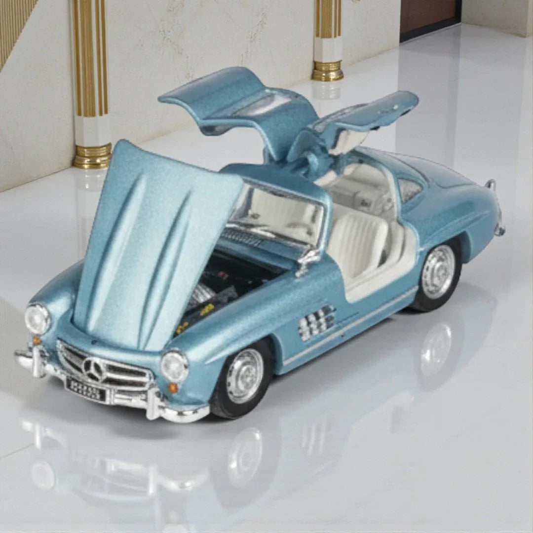 BSC 1:64 Scale Mercedes-Benz 300SL (1955) Ice Blue Diecast Model Car