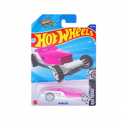 Hot Wheels 1:64 Scale 5-Car Set – '96 Porsche Carrera, Hi-Roller, '68 Dodge Dart, Metro Kowloon'D Hypervan & Twin Mill Gen-E