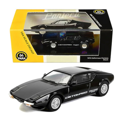 Para64 1:64 Scale 1972 De Tomaso Pantera Black – Premium Diecast Model Car