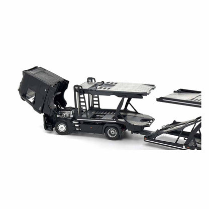 UNIQUE MODELS x Tiny 1:64 Mercedes-Benz Actros MP5 Black City Transporter Die-Cast Truck Model