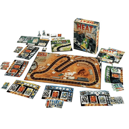Heat: Pedal to the Metal Board Game – High-Speed Racing Strategy Game - Jaiman Toys