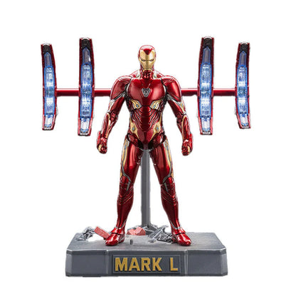 ZD Toys Iron Man Mark 50 (Mark L) – Avengers Infinity War 7-Inch Action Figure | Nano-Weapon Display Base Edition