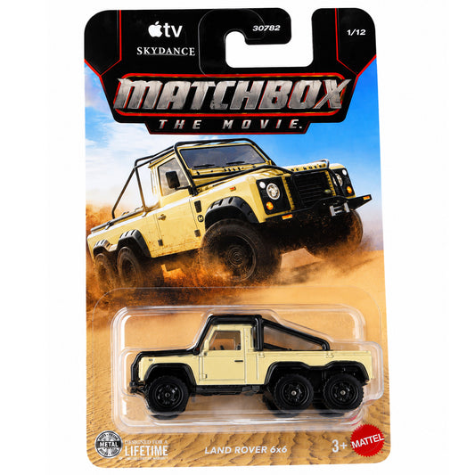 Matchbox 1:64 The Movie Land Rover Defender 6x6 Die-Cast Vehicle | Apple TV Skydance Collection | Metal Series