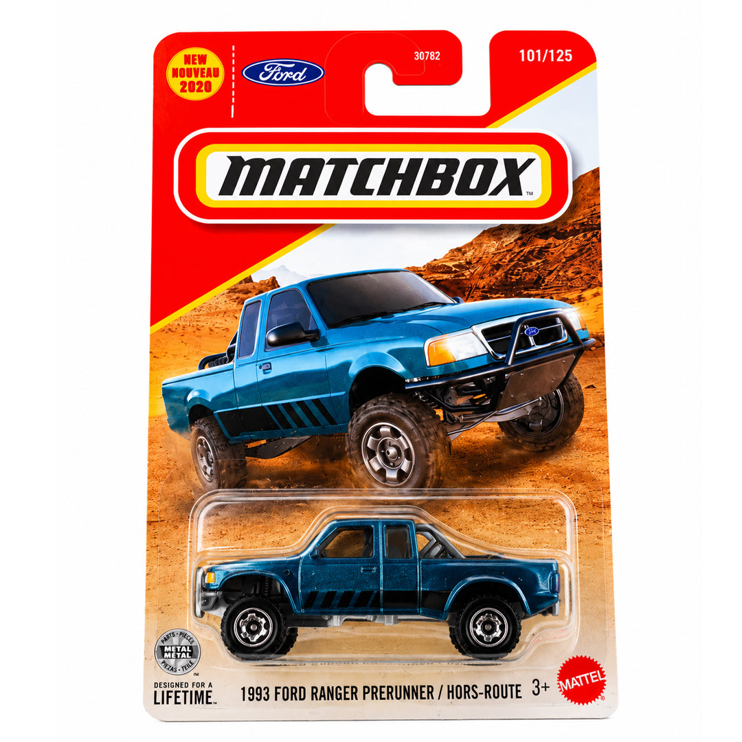 Matchbox 1:64 1993 Ford Ranger Prerunner Die-Cast Pickup Truck | Blue ...