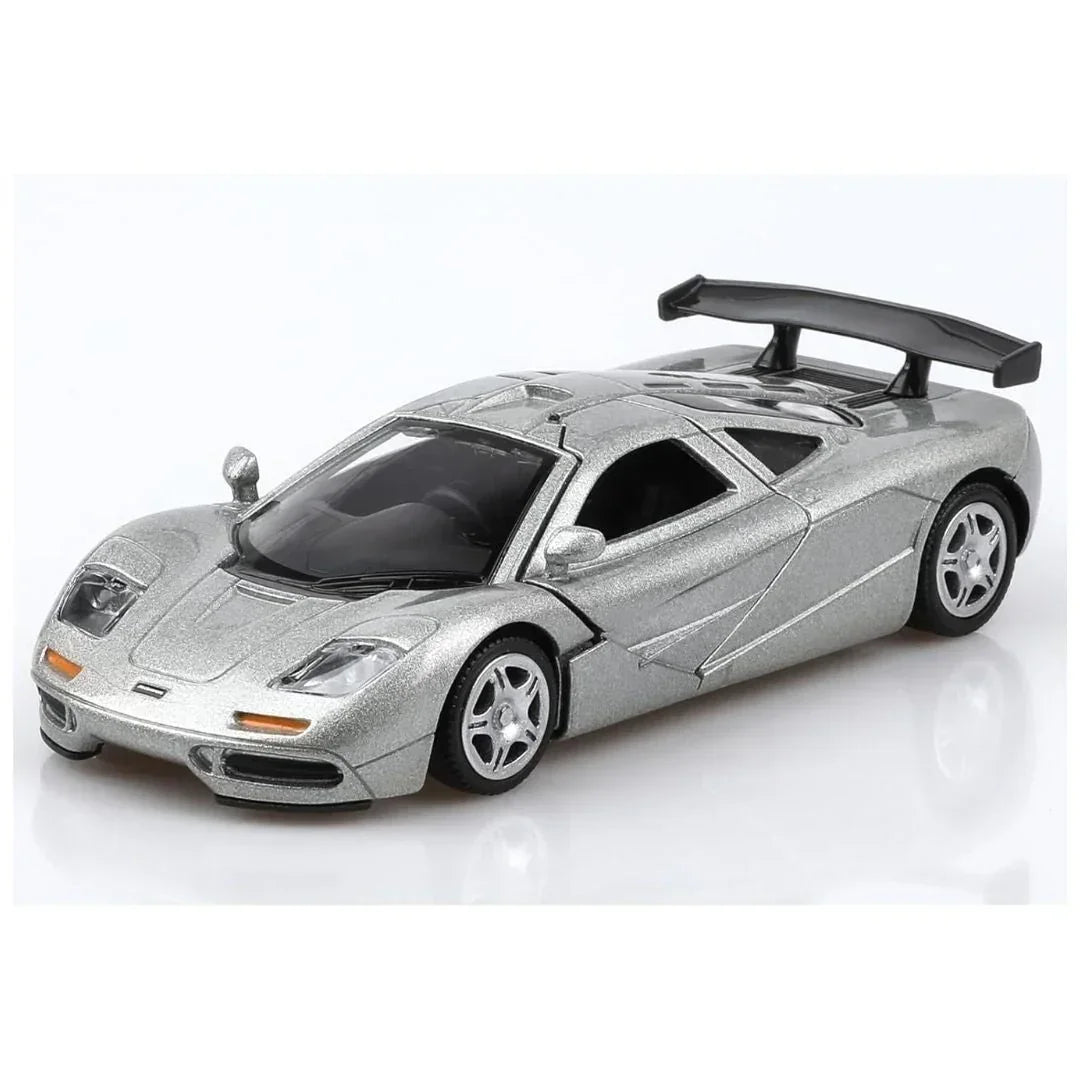 RMZ City McLaren F1 1:36 Die-Cast Model Car | Pull Back & Go | Openable Doors