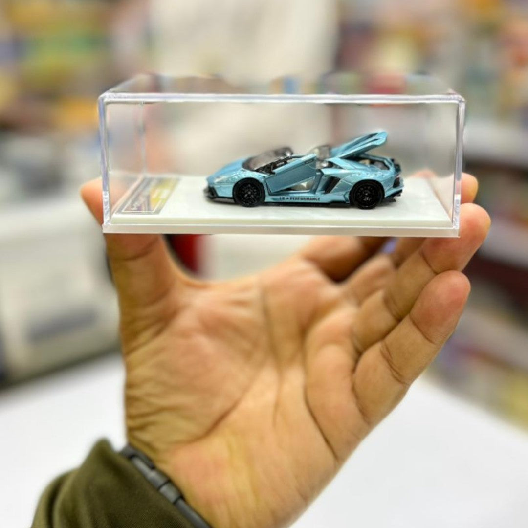 RM 1:64 Lamborghini Aventador LP700-4 – Light Blue Diecast Model Car