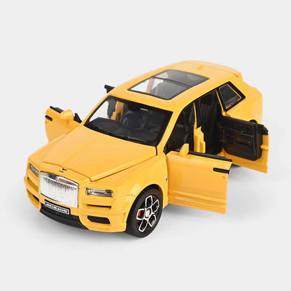 JOY JUNCTION 1:32 Luxury SUV Diecast Car – Yellow Alloy Metal Model with Openable Doors | Premium Collector Edition