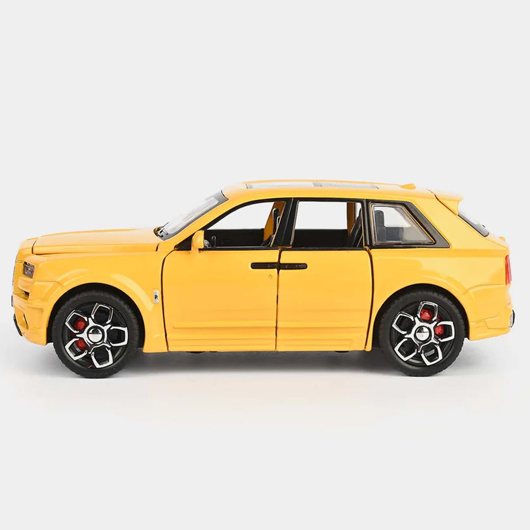 JOY JUNCTION 1:32 Luxury SUV Diecast Car – Yellow Alloy Metal Model with Openable Doors | Premium Collector Edition
