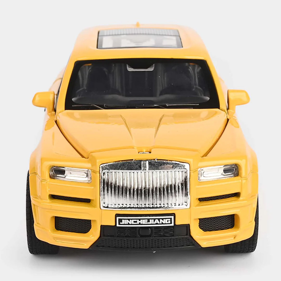 JOY JUNCTION 1:32 Luxury SUV Diecast Car – Yellow Alloy Metal Model with Openable Doors | Premium Collector Edition