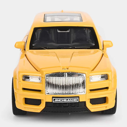 JOY JUNCTION 1:32 Luxury SUV Diecast Car – Yellow Alloy Metal Model with Openable Doors | Premium Collector Edition