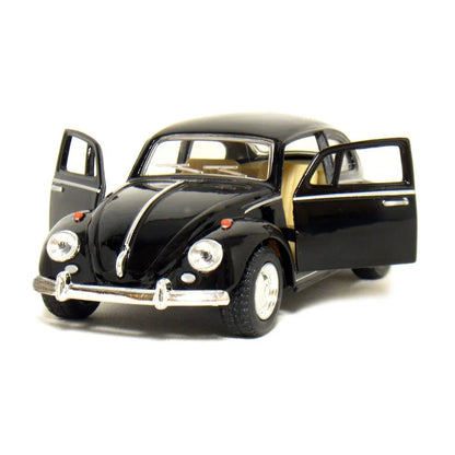 KiNSMART KT5750W 1967 Volkswagen Classical Beetle – 1:32 Scale Die-Cast Model Toy Car - Black - Jaiman Toys