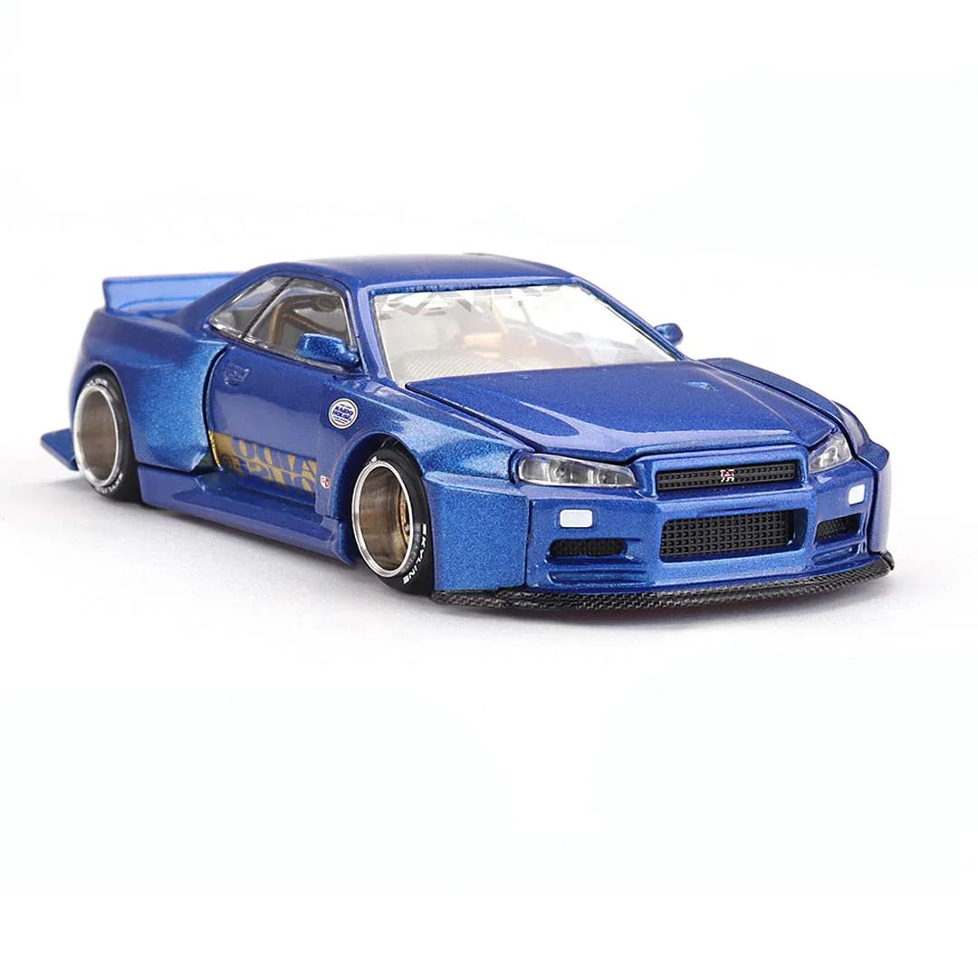Mini GT 1/64 Nissan Skyline GT-R R34 Kaido Works V2 Aero
