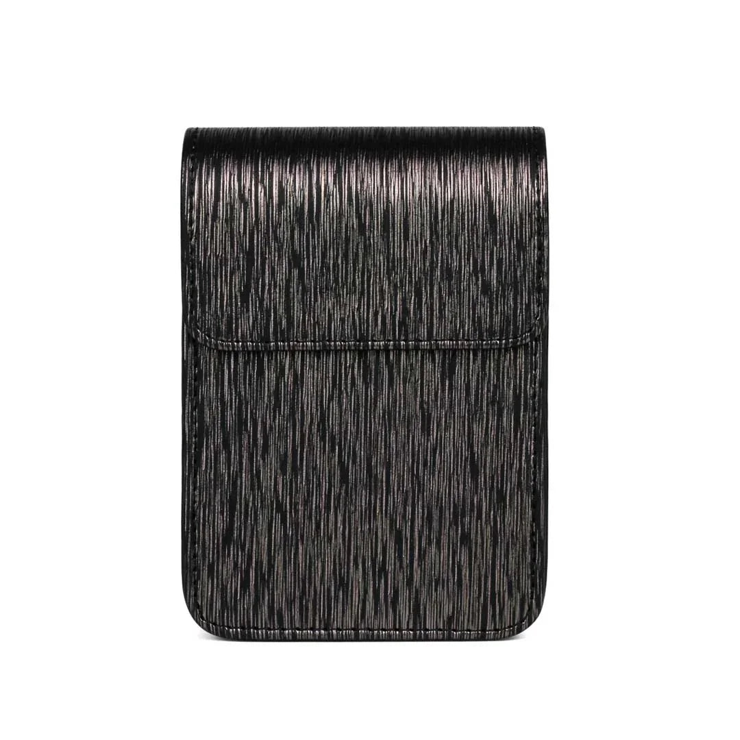 Protective PU Leather Case for Fujifilm Instax Mini LiPlay – Compact Camera Bag with Shoulder Strap - Black/Gold - Jaiman Toys