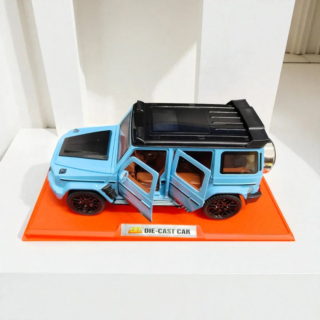 Joy Junction 1:24 TURBO VB SUV Die-Cast Car Model – Blue | Openable Doors, Lights, Sound & Pull-Back Action (JJ270) - Jaiman Toys