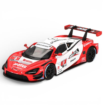 Mini GT 1:64 LB★Works Racing Duo – McLaren 720S GT3 Motul #9 & Nissan Silvia S15 Liberty Walk #23 Diecast Models